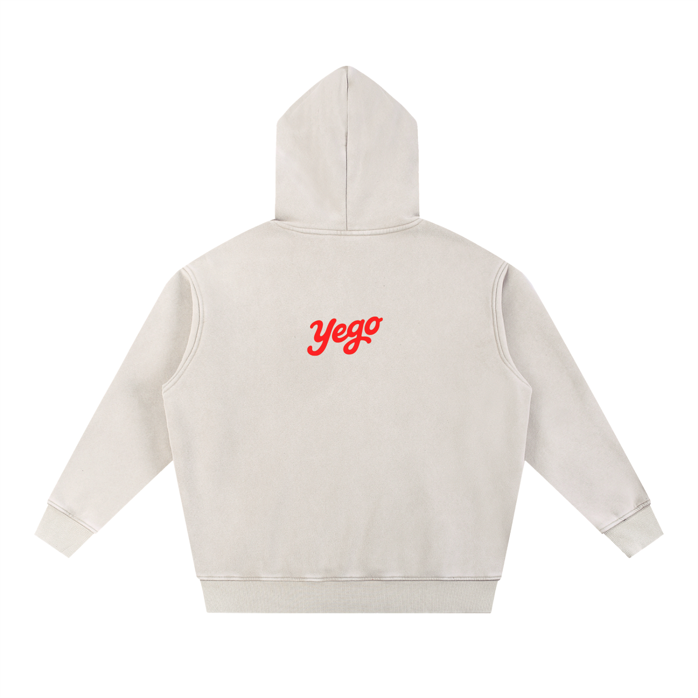Y Snow Wash Fleece Oversize Hoodie