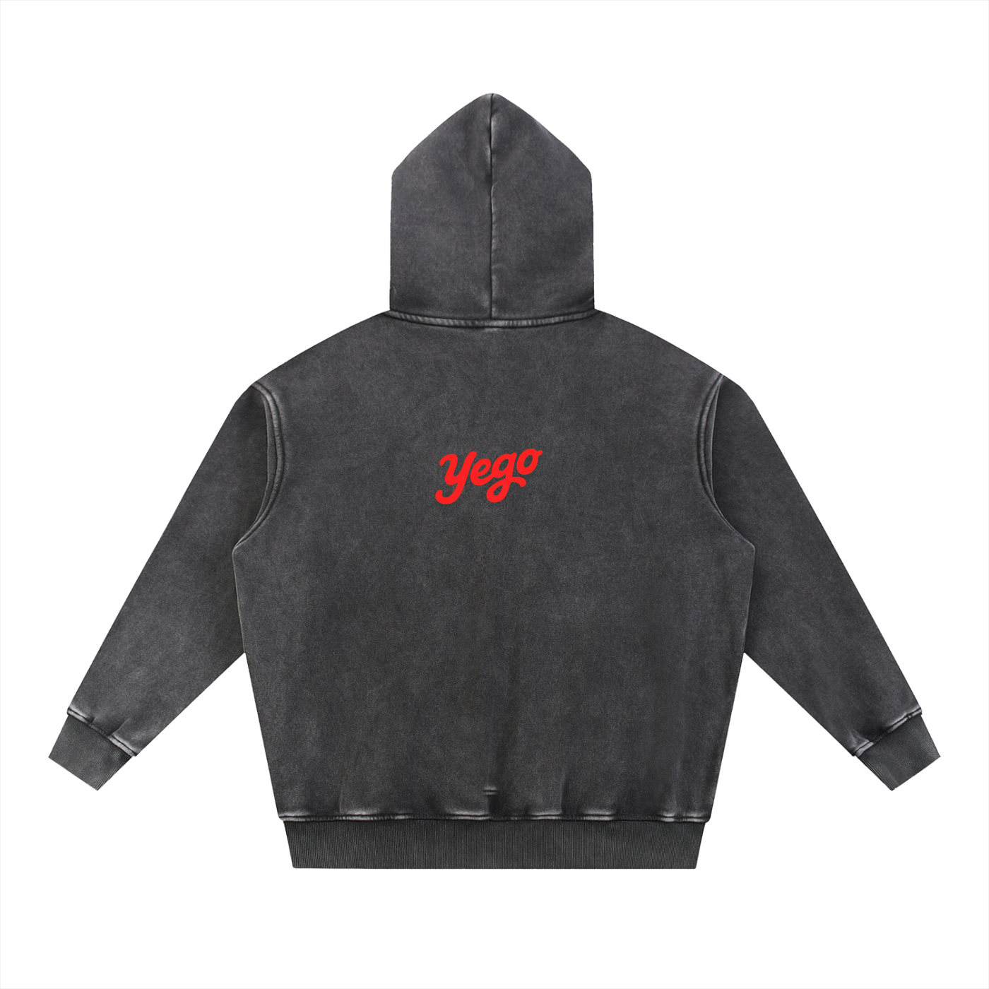 Y Snow Wash Fleece Oversize Hoodie