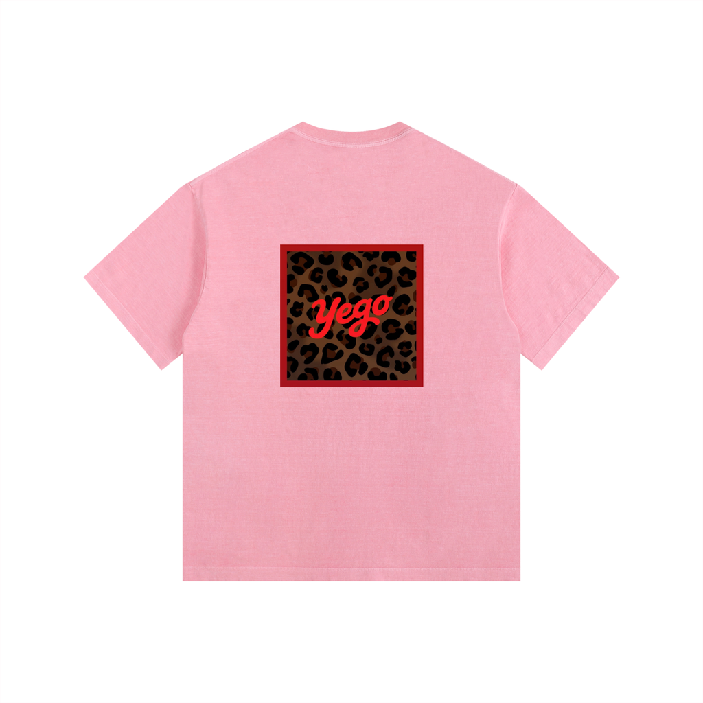 Leopard Vintage Washed Oversized Unisex T-Shirt