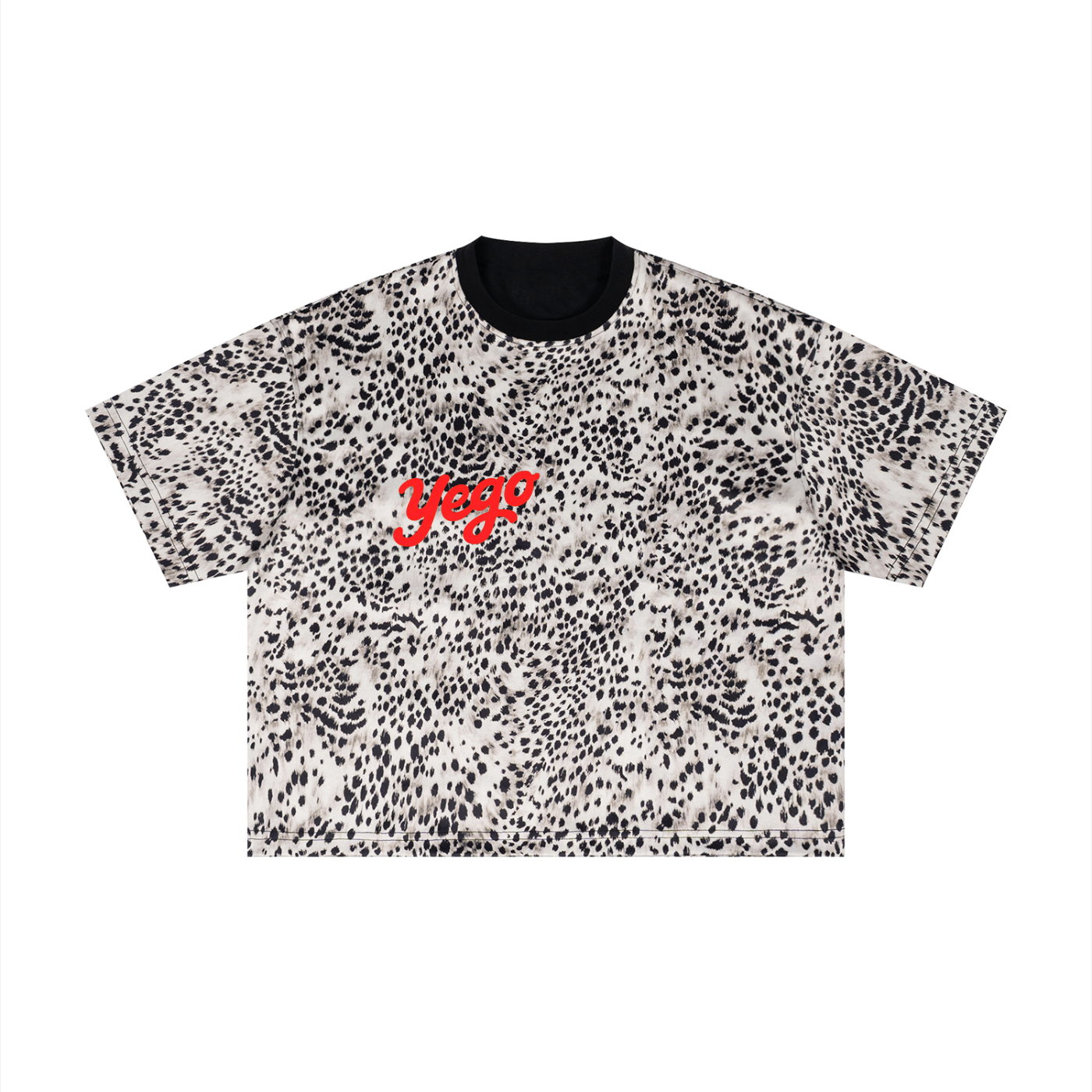 Unisex Leopard Print Boxy T-Shirt